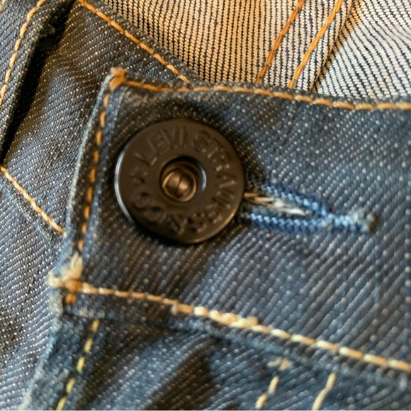 Levi's 504 Straight Mens Size 29 x 32 Zipper Waist Pocket Denim Jeans Low Rise - Picture 15 of 16